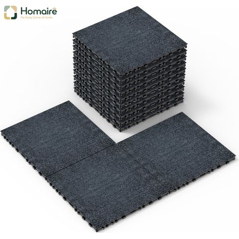 HOMAIRE Tapis de sol en tuiles interverrouillables pour patio, terrasse, balcon et jardin (1/5)