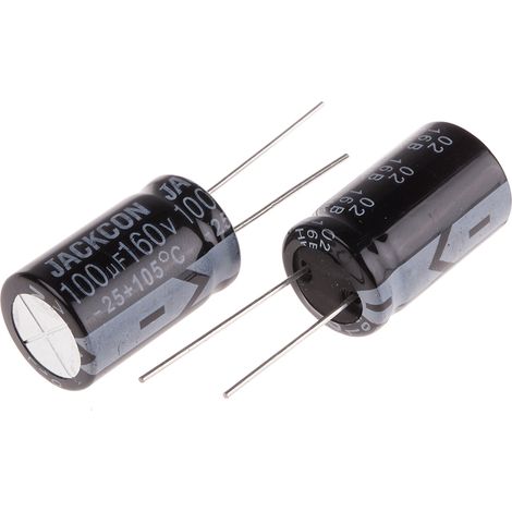 Condensateur RS PRO 100µF, 160V c.c.