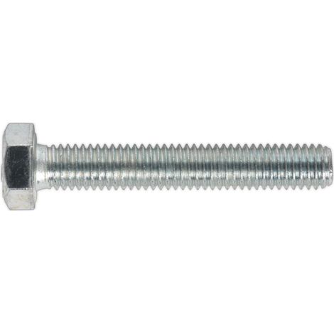 Sealey 8.8 Zinc Plated HT Setscrew M8 x 50mm, DIN 933 - Pack of 50 SS850