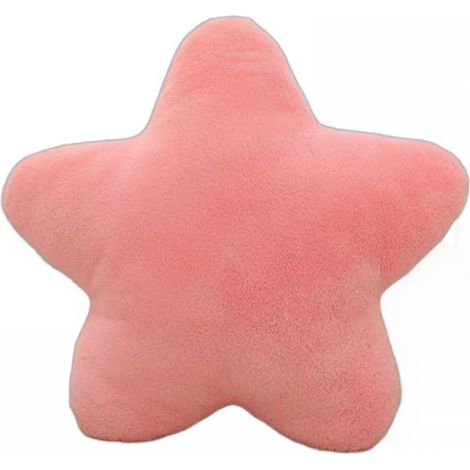 (Rose) Oreiller en forme d'étoile en peluche, 15,7 x 15,7 pouces, adapté à la décoration du canapé, du salon et de la chambre à coucher (1/4)