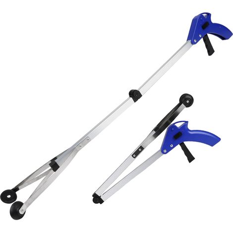 Pince de préhension pliable de 83 cm pour personnes âgées, pince de préhension pliable pour personnes âgées, pince de préhension extra longue, aide à la préhension pour personnes âgées handicapées (1/5)