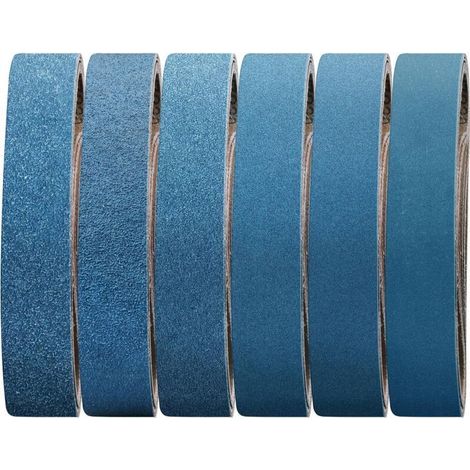 Bandes Abrasives 50 X 686 mm, 10 Pièces Bandes Abrasives Grain 40/60/80/120/240/400 pour Ponceuse à Bande pour Métal Bois (1/5)