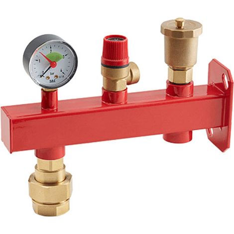 Kit support rouge monté pour vase expansion chauffage - Arcanaute (1/2)