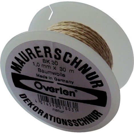 Cordeau coton 1,0mm 30m blanc Overmann (1/2)