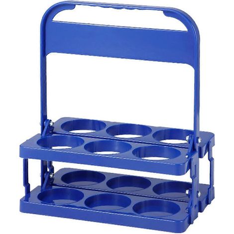 Porte-bières portable - Lot de 6 porte-gobelets, porte-bouteilles et porte-bières en plastique réutilisable, idéal pour les pique-niques et les fêtes. (1/5)