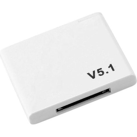 Récepteur audio Bluetooth 5.1 30 broches A2dp Mini adaptateur sans fil pour haut-parleur analogique à prise jack 30 broches
