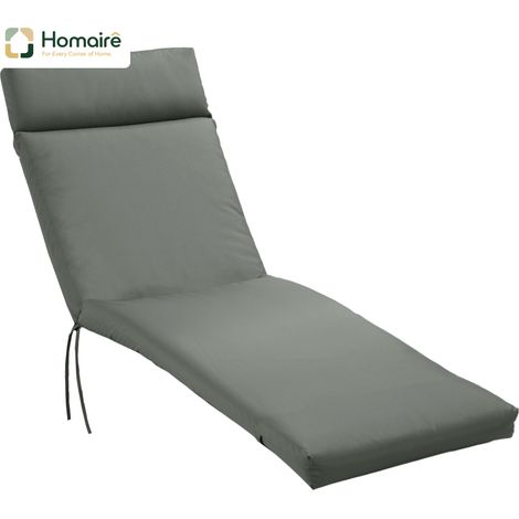 HOMAIRE Polsterauflage für Gartenliege Dunkelgrau Polyester