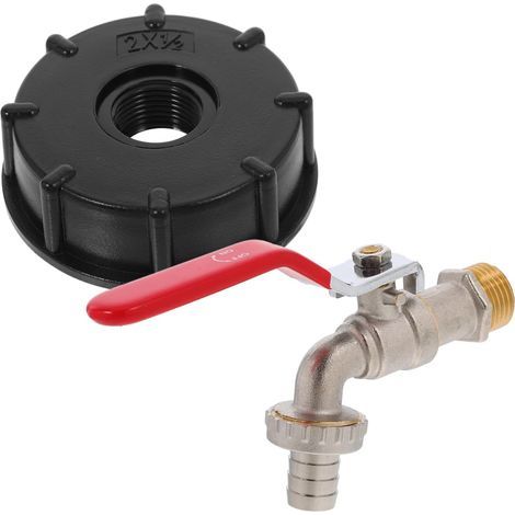 IBC Fitting Valve Tank Adapter for Water Tank Copper Water Sealed Barrel Valve Reliable (1/4)
