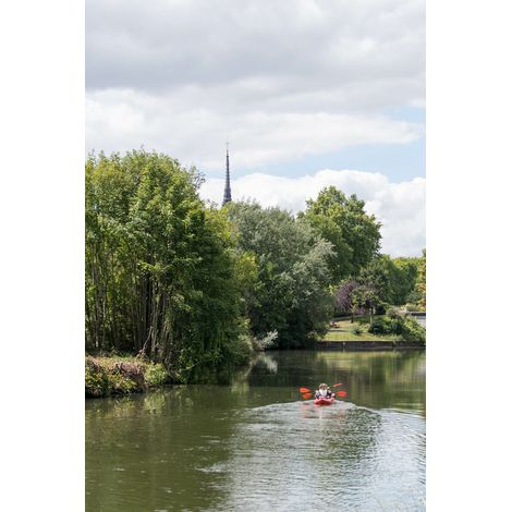 Tableau sur toile hortillonnages Amiens 45x65 cm - Impression sur Toile Murale Décorative - Image imprimée en HD sur Toile - Toile sur Châssis en Bois FSC - Fabriqué en France (1/5)