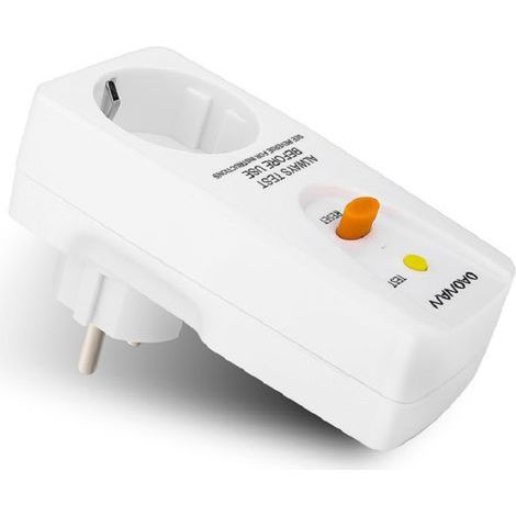 Toma intermedia para protección contra descargas eléctricas: 16 A, 220–250 V, sensibilidad de 10 mA. (1/5)