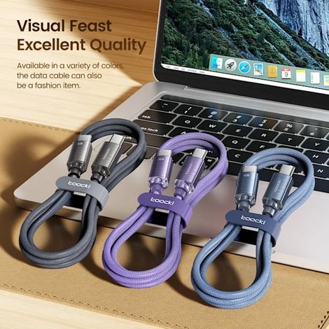 Câble Lightning pour iPhone 1 m, charge rapide, résistant, bleu
