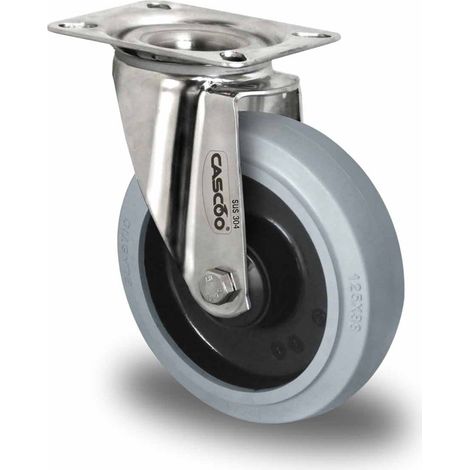 CASCOO Lenkrolle ø 125 mm Serie R4E2 Kugellager Edelstahl