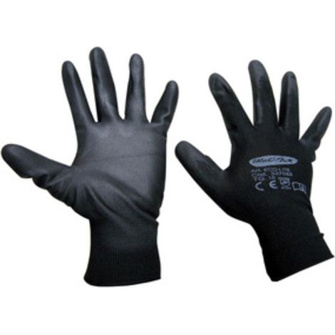 GUANTI NYLON POLIURETANO ECO-LITE NERO TG. 9- 12,0 paia