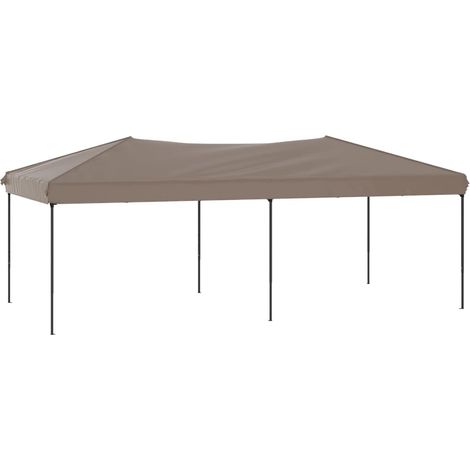 Carpa para fiestas plegable gris taupe 3x6 m vidaXL