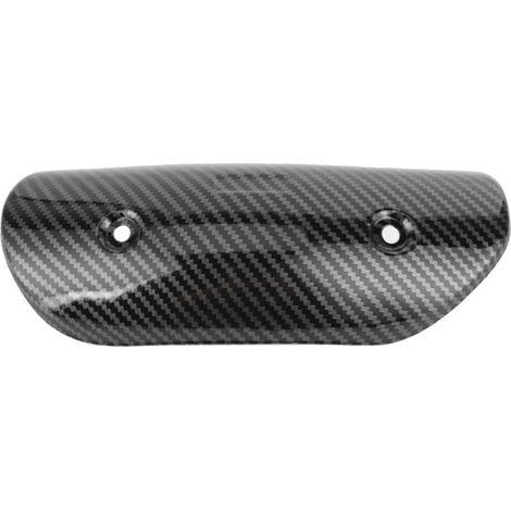 Couvercle de protection thermique pour échappement moto – Style fibre de carbone, universel, résistant à haute température (1/5)