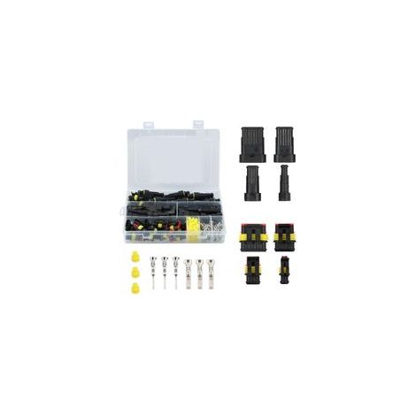 Connecteur Automobile Étanche - 352 Pièces Kit Connecteurs Voiture 1-4 Broches, Résistant à l'Eau pour Moto, Voiture et Bateau