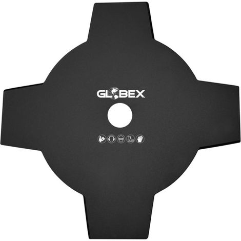 Globex Disco In Acciaio A 4 Denti Per Decespugliatore Ø Mm. 255
