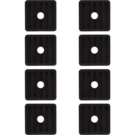 CCYKXALot De 8 Amortisseurs De Vibrations en Caoutchouc pour Climatiseur Extérieur, Noir