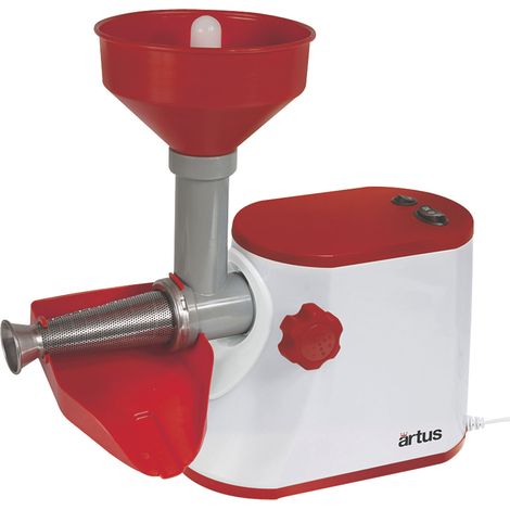 Artus S15 Passapomodoro Elettrico Rosso Bianco 300 W