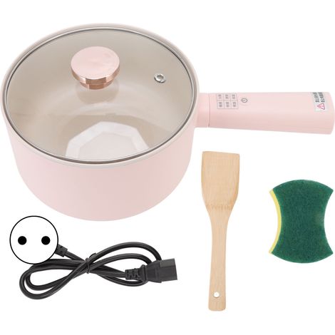 Mini Pot Électrique Multifonction 2.5L pour Cuisine Rapide, Marmite Électrique Portable 220V avec Prise UE