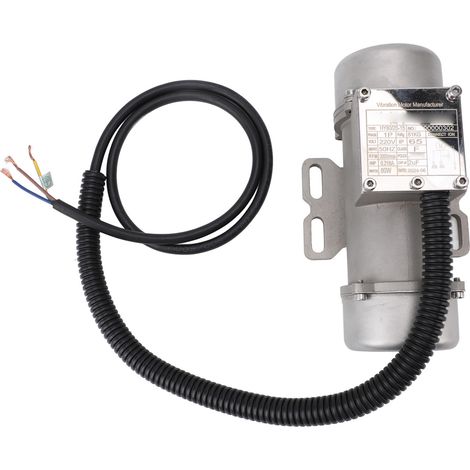Moteur vibrant pour béton, en acier inoxydable, 220 V, 3 000 tr/min, IP65, monophasé, asynchrone, pour table vibrante à sable, 80 W, 81 kg, 0,218 A (1/5)