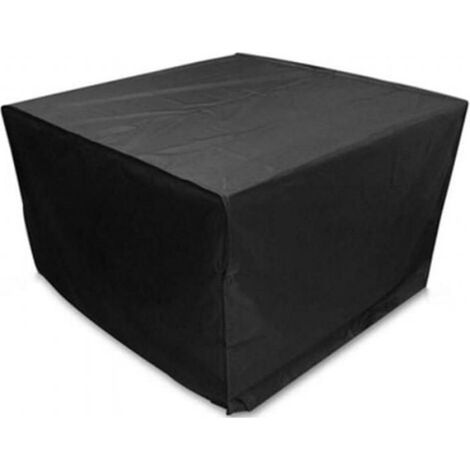 Imperméable Housse De Table Exterieur Rectangulaire 90x90x90cm, Housse De Protection Salon De Jardin Carré, Bache Table Jardin 210d (1/4)