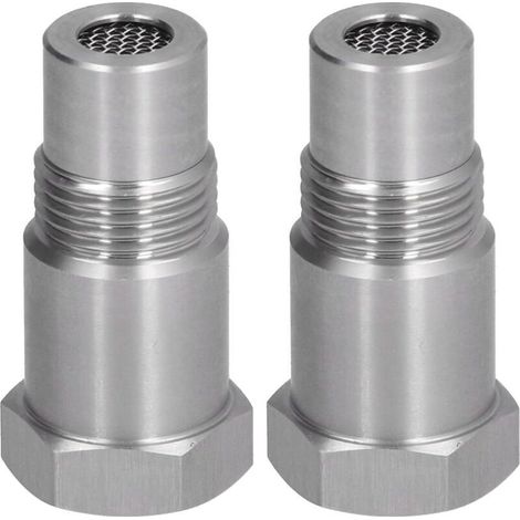 Adaptateur de capteur d'oxygène 2 pièces adaptateur de capteur d'oxygène prise de soudage moteur auxiliaire avec filtre pièces automobiles M18x1.5 (1/5)