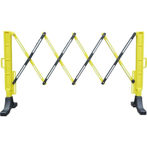 Barrière sécurité RS PRO en Polypropylène Noir/Jaune ( Prix pour 1 ) (1/3)