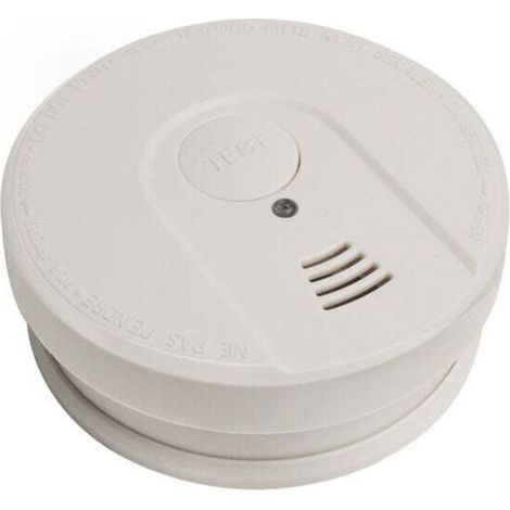 Détecteur de fumée, alarme câblée avec batterie de secours, (1/4)