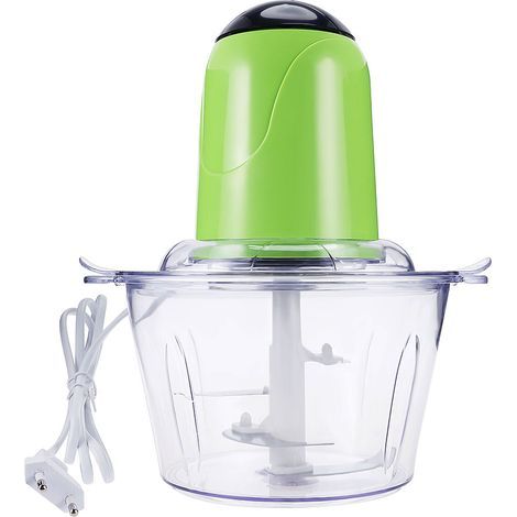 Fleischwolf – 2-Liter-Elektro-Küchenmaschine – Für Gemüse, Obst, Zwiebeln, Fleisch – Für den Hausgebrauch – Schwarz, Rosa, Grün (1/5)