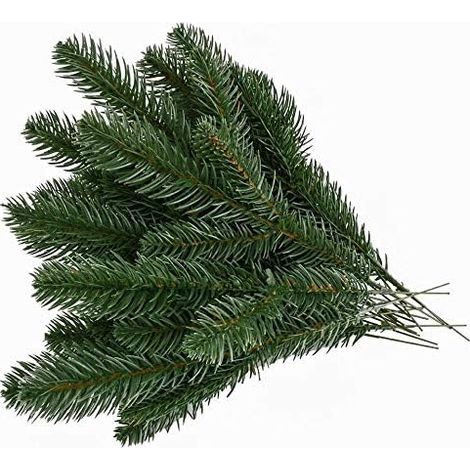 30pcs Künstliche Kiefernzweige Grüne Blätter Nadelgirlande Grüne Pflanzen Kiefernnadeln für Weihnachten Verschönerung und Hausgarten (1/5)