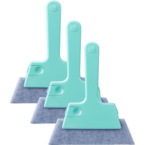 Ensemble de brosses de nettoyage pour rainures de fenêtre, version améliorée (2025), pour nettoyer les rainures de fenêtre, les joints, les carreaux, les volets, les grilles d'aération de voiture (3 p