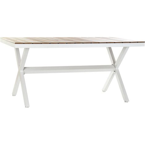 Table Aluminium Résine 160X90X75 Imitation Bois (1/5)