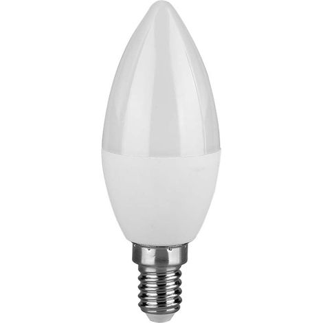 Ampoule LED Bougie avec attaque Edison E14, 4,5W (équivalent à 40W) - 470 Lumen - 3000K Blanc Chaud - Ouverture du faisceau lumineux 180° - Efficacité Maximale et Économie d'Énergie (1/5)