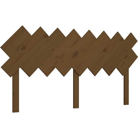 Maison Exclusive - Cabecero de cama madera maciza pino marrón mie (1/5)