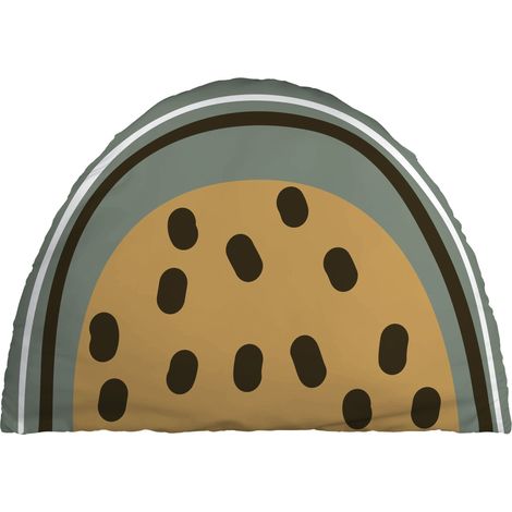 Coussin déhoussable 35 x 50 cm farandole Kaki (1/2)