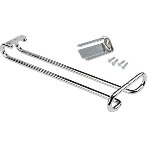 Porte-verres pour meubles à 1 rangée, longueur 280mm (1/3)