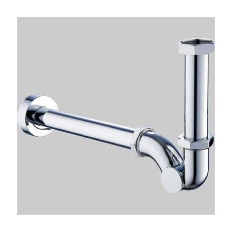 SIFONE A ESSE IN ABS CROMATO ISP.LATERALE 1"1/4 x 32 - 280 mm
