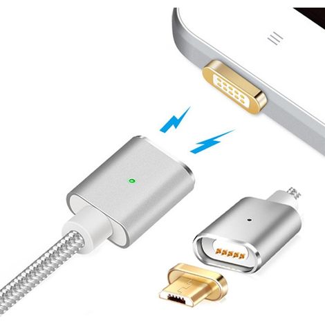 TrAdE Shop Traesio - Cavo Di Ricarica Magnetico Led Adattatore Caricabatterie Per Android Micro Usb - (1/2)