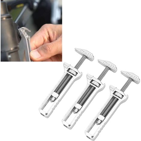 Clé Multifonction Mini Adjustable Zinc Aluminium 3PCS Bottle Opener Camping Hiking (1/5)
