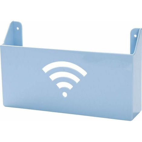 Home Creative Wall Mount WiFi Router Storage Box Wall Hanging Decor Media Shield (1/5)