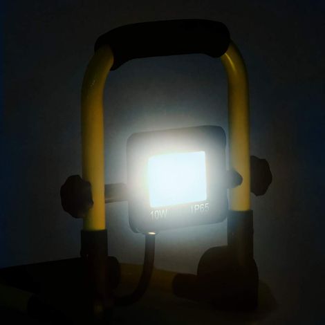 Projecteur à LED avec poignée 10 W Blanc froid (1/5)