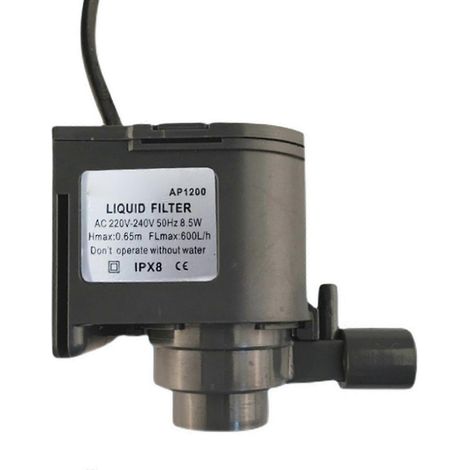 Pompe à eau de remplacement modèle HZB-506080/AP-1200 compatible avec les machines à glaçons commerciales Wellcome. Conçue pour être conforme aux normes européennes. (1/4)