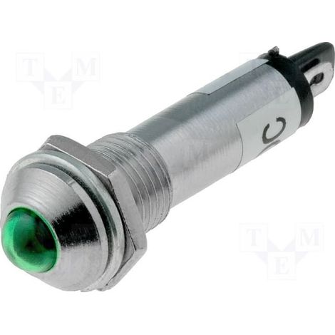 Piloto LED 12Vdc Luz VERDE Para Panel