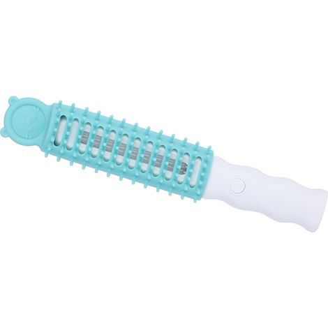 Brosse UV pour chien, élimination des acariens, brosse de massage multifonctionnelle portable à ultraviolets pour animaux de compagnie à domicile (1/5)