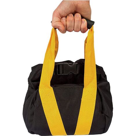 15lbs à 25lbs Sac de sable de levage manuel réglable 900D Sac de sable d'haltérophilie non rempli Jaune (1/3)