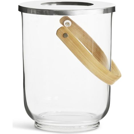 Secchiello, vaso o lanterna per champagne in vetro Sagaform Nature, diametro 18,5 x 23 cm (1/5)