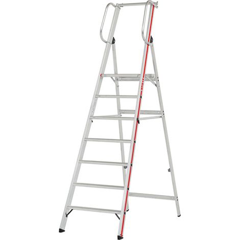 Scaletta 7 gradini - altezza massima di lavoro 3.65m - 8080/07
