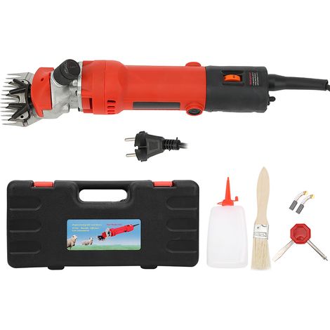 Tondeuse électrique 690W 6 vitesses pour moutons et chèvres, coupe de laine animale pour ferme et élevage, orange, 220V AC UE (1/5)