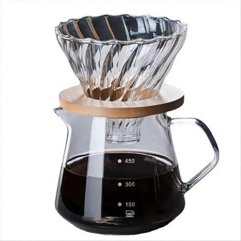 Ensemble cafetière à filtre, carafe en verre, 600 ml (1/5)